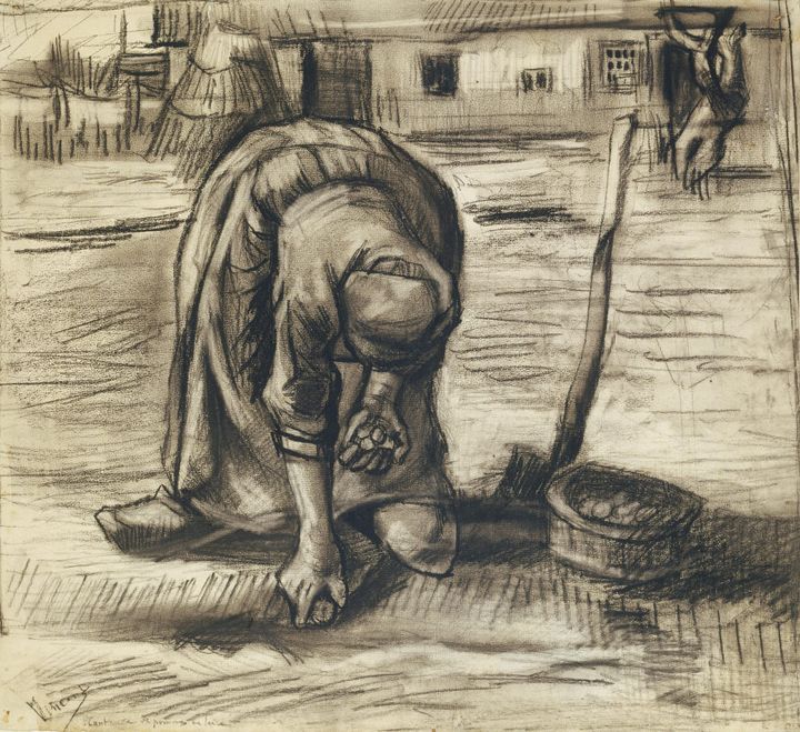 감자를 심는 여인 Woman Planting Potatoes