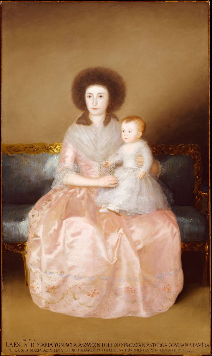 아스타마라 후작부인과 그녀의 딸 마리아 아구스티나 Portrait of the Condesa de Altamira and Her Daughter, María Agustina