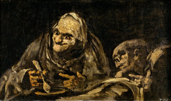 수프를 먹는 두 노인 Two Old Men Eating Soup