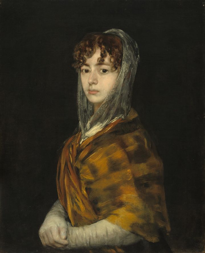 스카프를 쓴 젊은 여인의 초상 / Young Lady Wearing a Mantilla and Basquina (Portrait of a Young Lady in a Shawl)