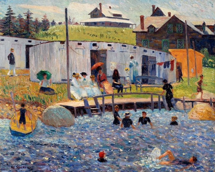 목욕 오두막, 벨포트 (Bathing Lockers, Bellport, c. 1912)