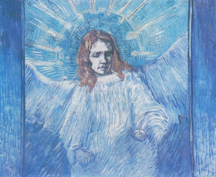 천사의 반신상 Half Figure of an Angel (after Rembrandt)