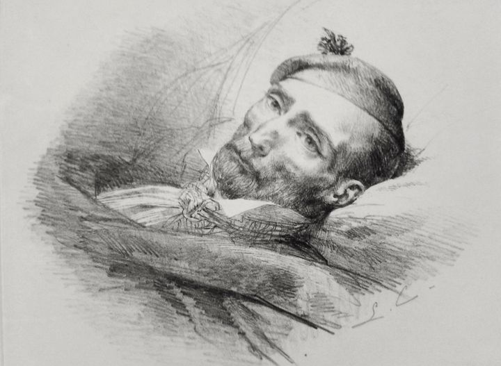 병상의 제리코 Géricault sur son lit de malade