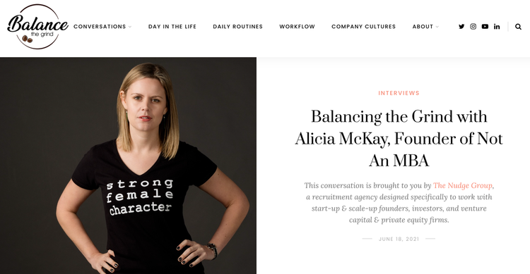 Balancing the Grind with Alicia McKay, Founder of Not An MBA