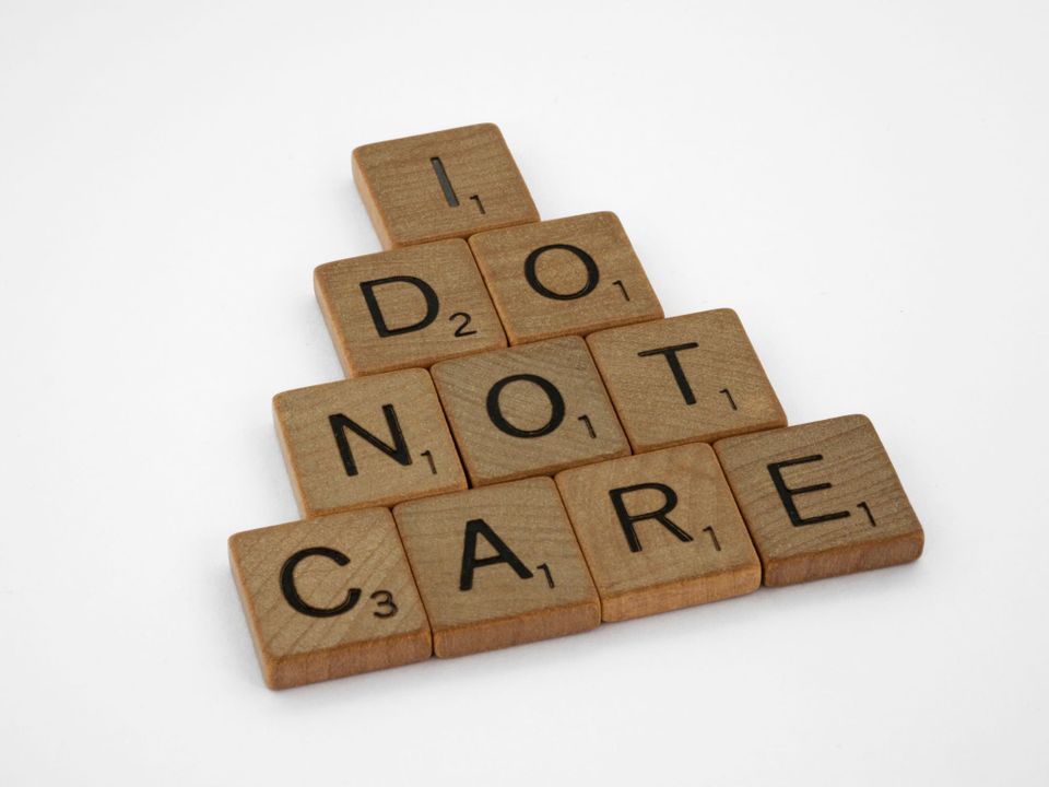 draft 0121 – does saying I don’t care actually mean you don’t care?