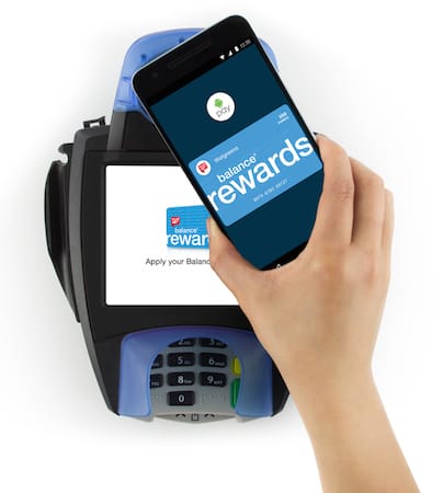 Android Pay device at terminal_Walgreens