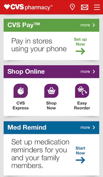 CVS Pay_mobile app screen