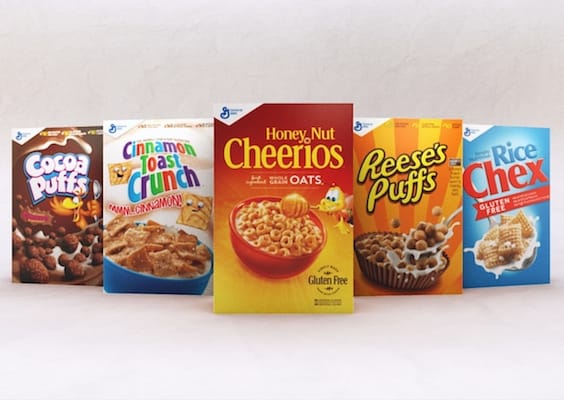 General Mills updated cereal recipes