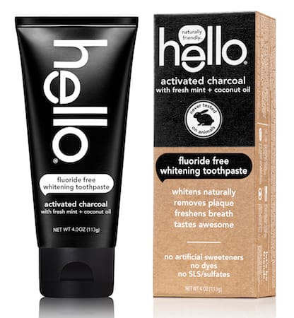 Hello Activated Charcoal Fluoride Free Whitening Toothpaste