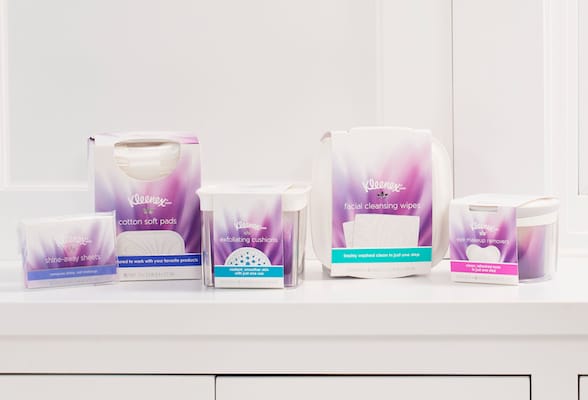 Kleenex Facial Cleansing collection