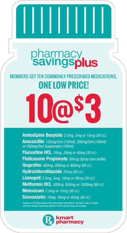 Kmart Pharmacy Savings Plus