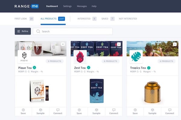 RangeMe Verified brands