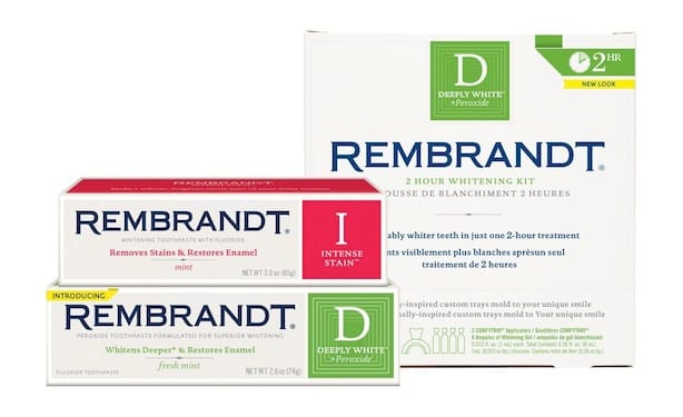 Rembrandt tooth whiteners