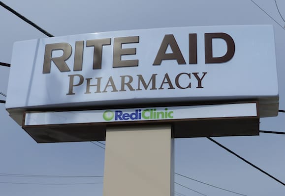 Rite Aid sign with RediClinic