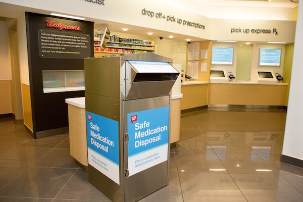 Walgreens medication disposal kiosk_Calif