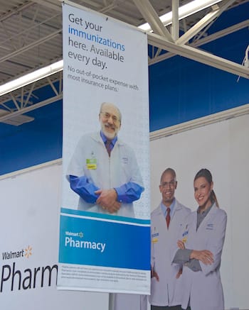 Walmart pharmacy_immunizations sign