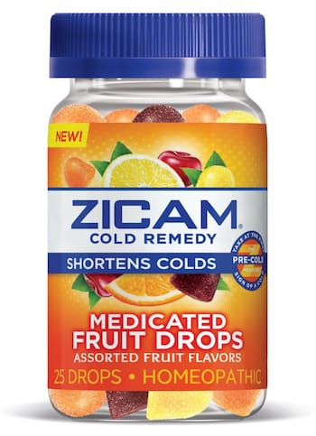 Zicam Cold Remedy Medicated Fruit Drops