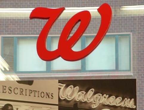 Walgreens store signs
