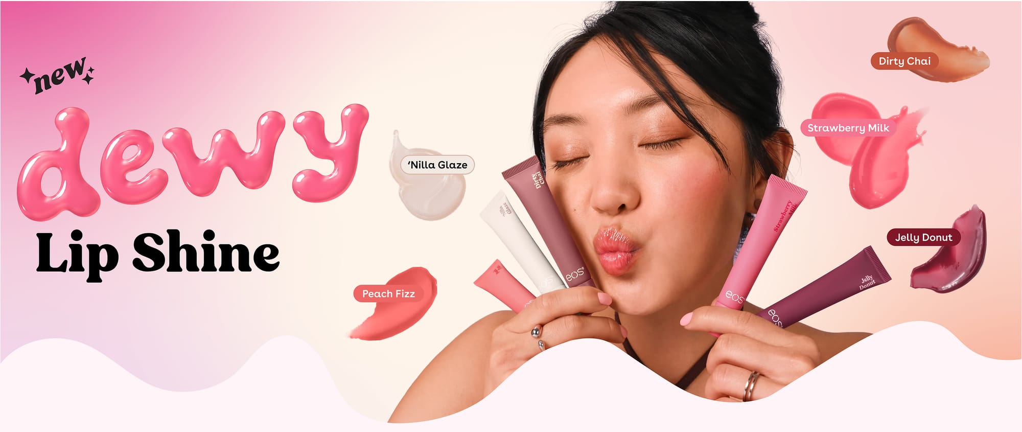eos Dewy Lip Shine collection