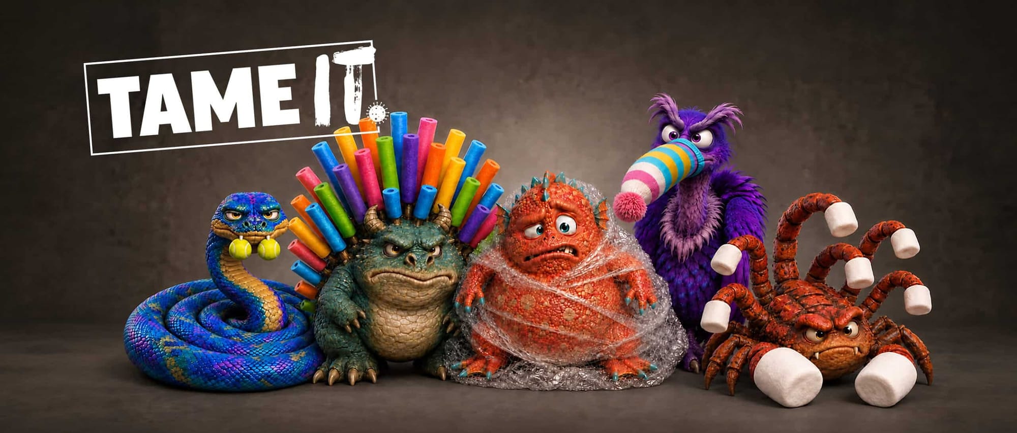 The Tame It campaign graphics depict respiratory illnesses as “monsters” and highlight how vaccination can help keep them in check.