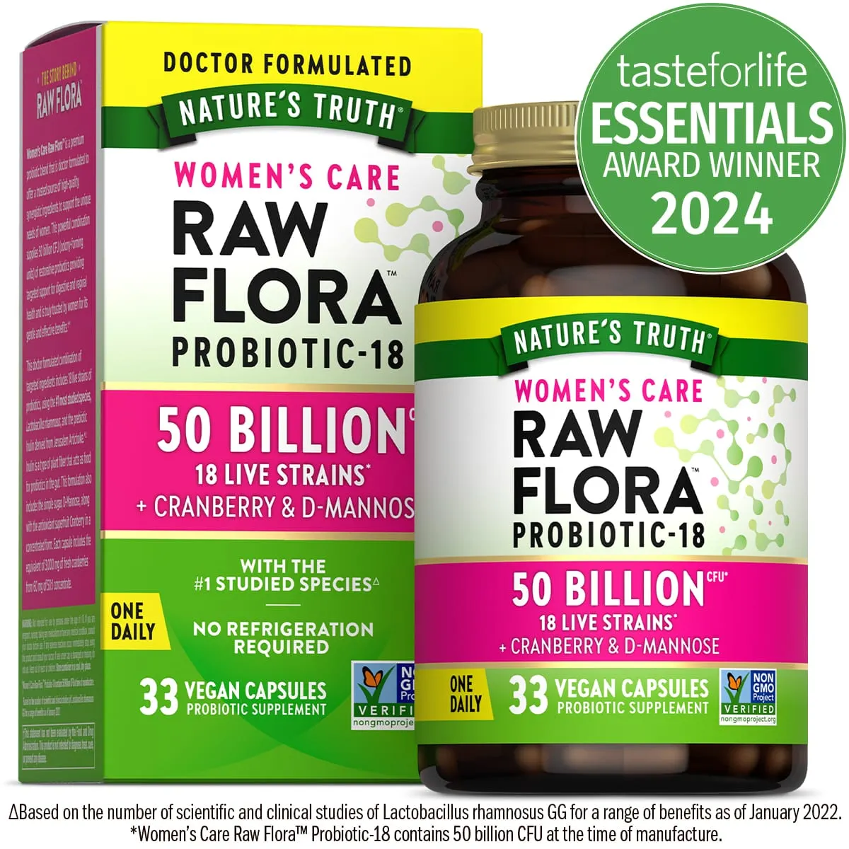 Nature’s Truth Raw Flora wins Taste for Life Women’s Essentials Award