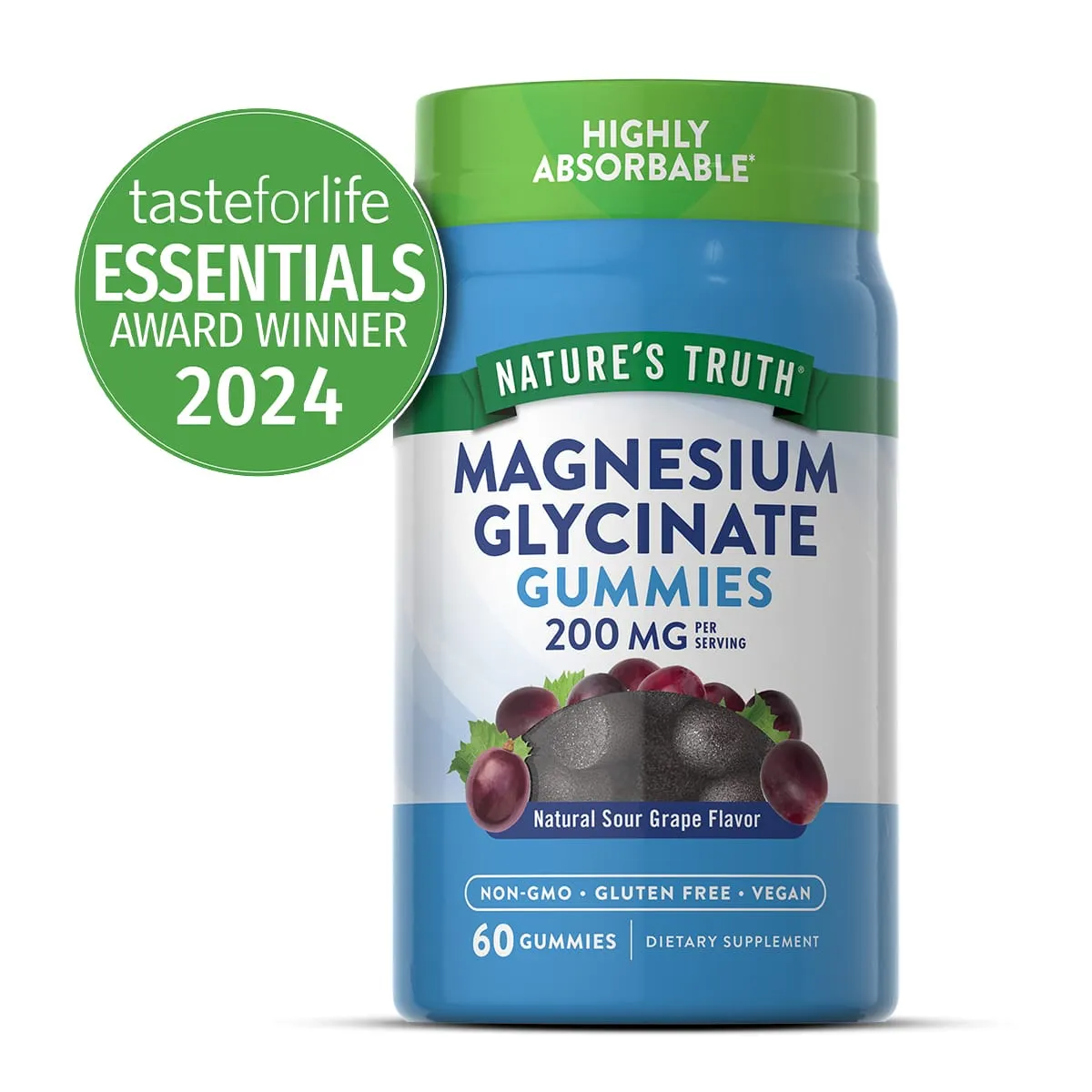 Nature’s Truth Magnesium Glycinate Gummies win Taste for Life Award