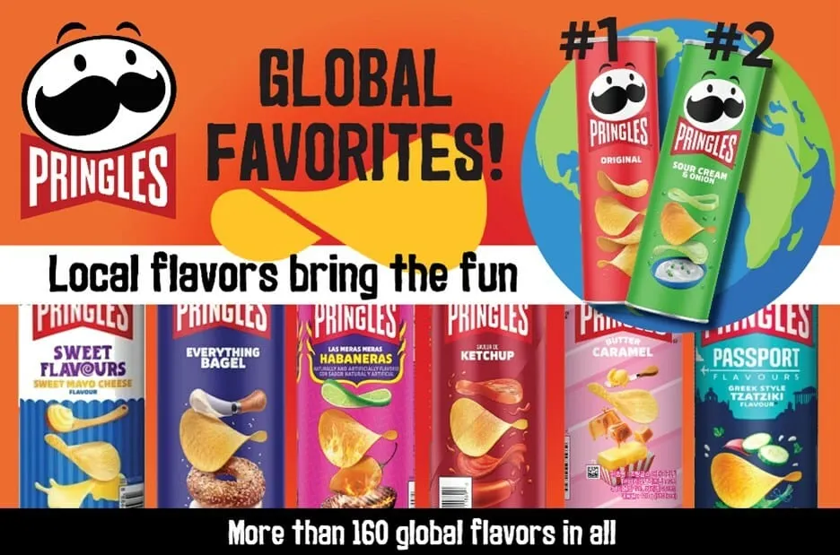 Two Pringles flavors come out on top globally