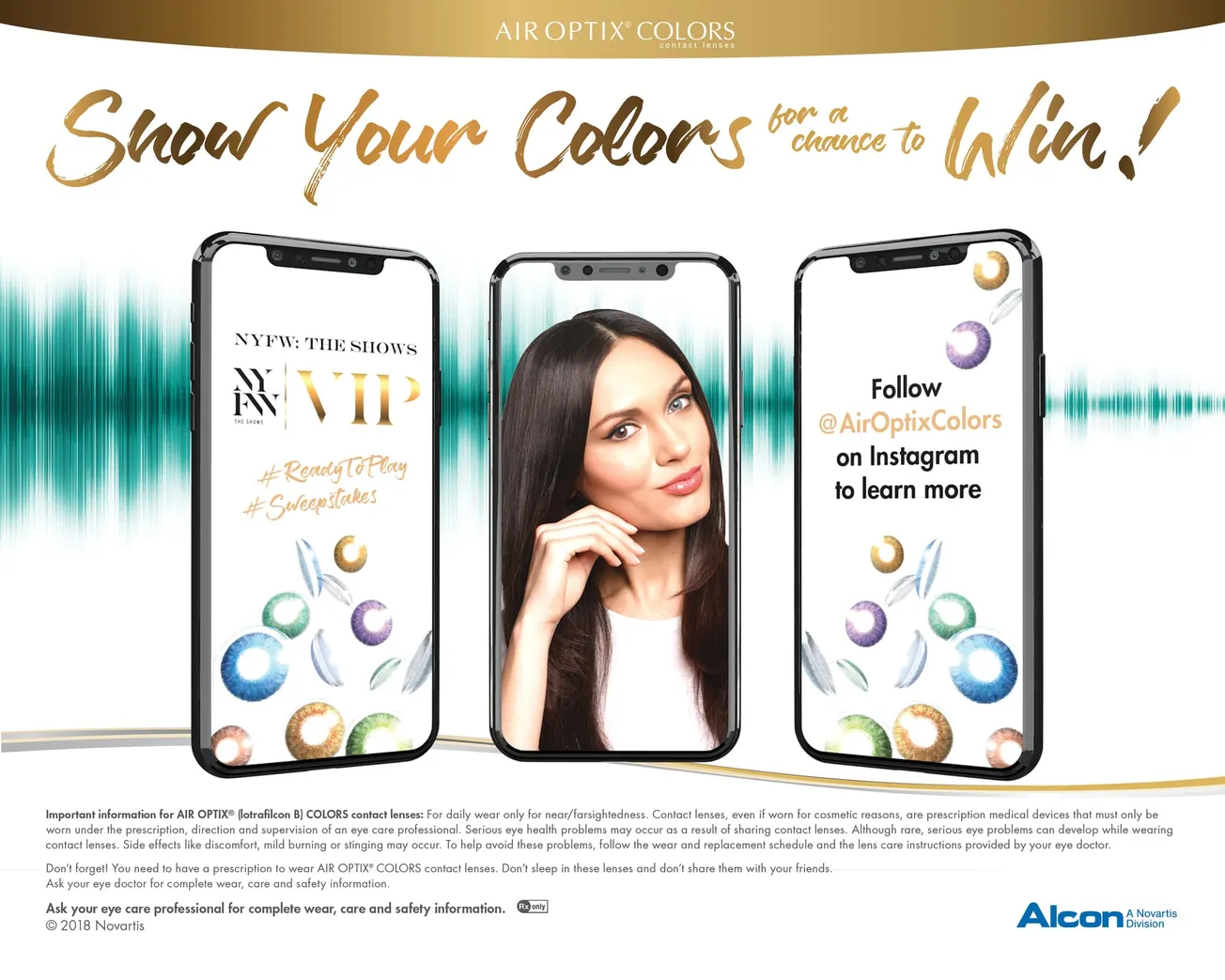 Alcon launches AIR OPIX Colors sweepstakes