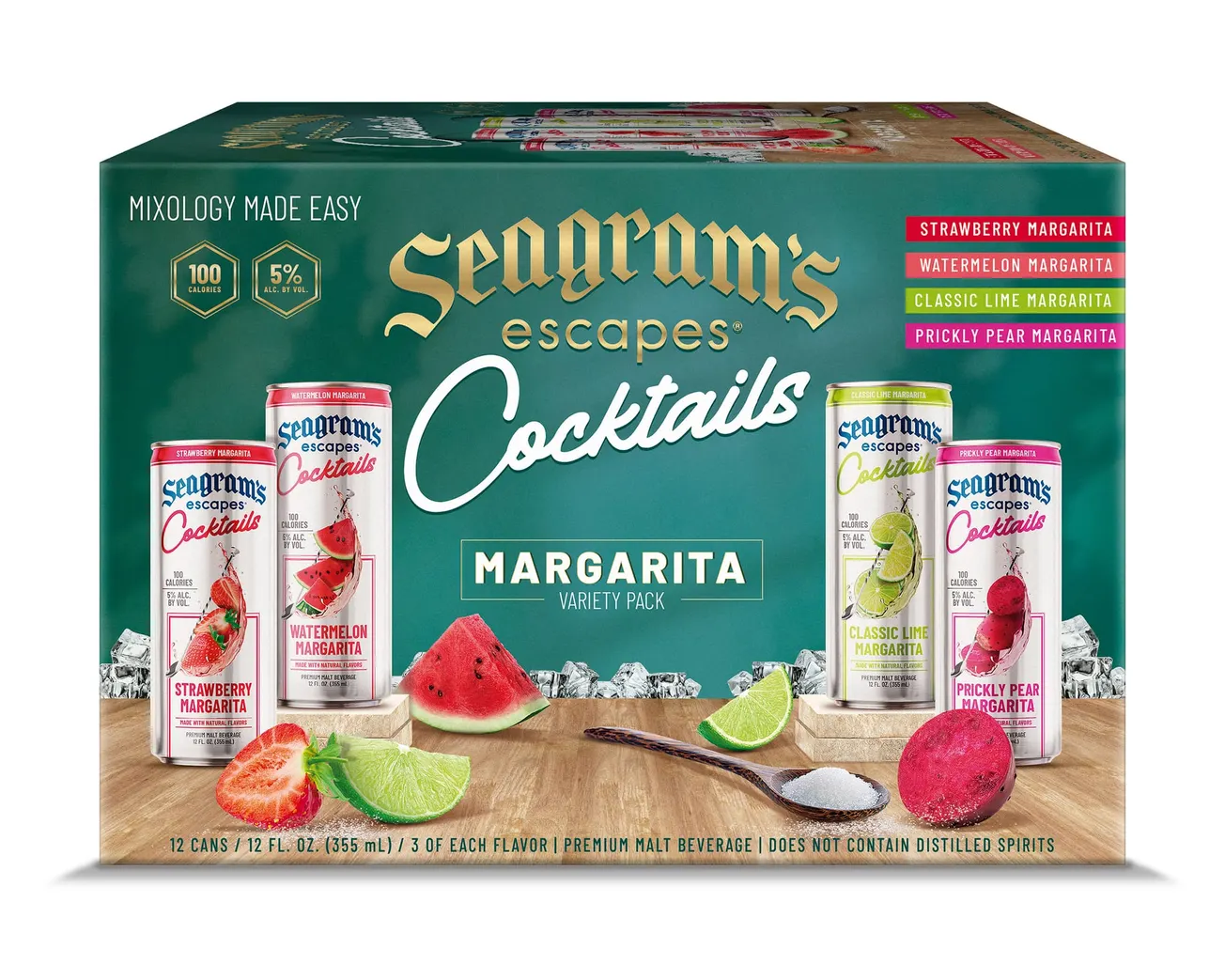 Seagram’s unveils new 100 calorie RTD Margaritas