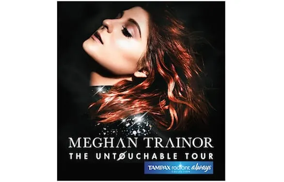 Tampax, Always Radiant Collection tours with Trainor