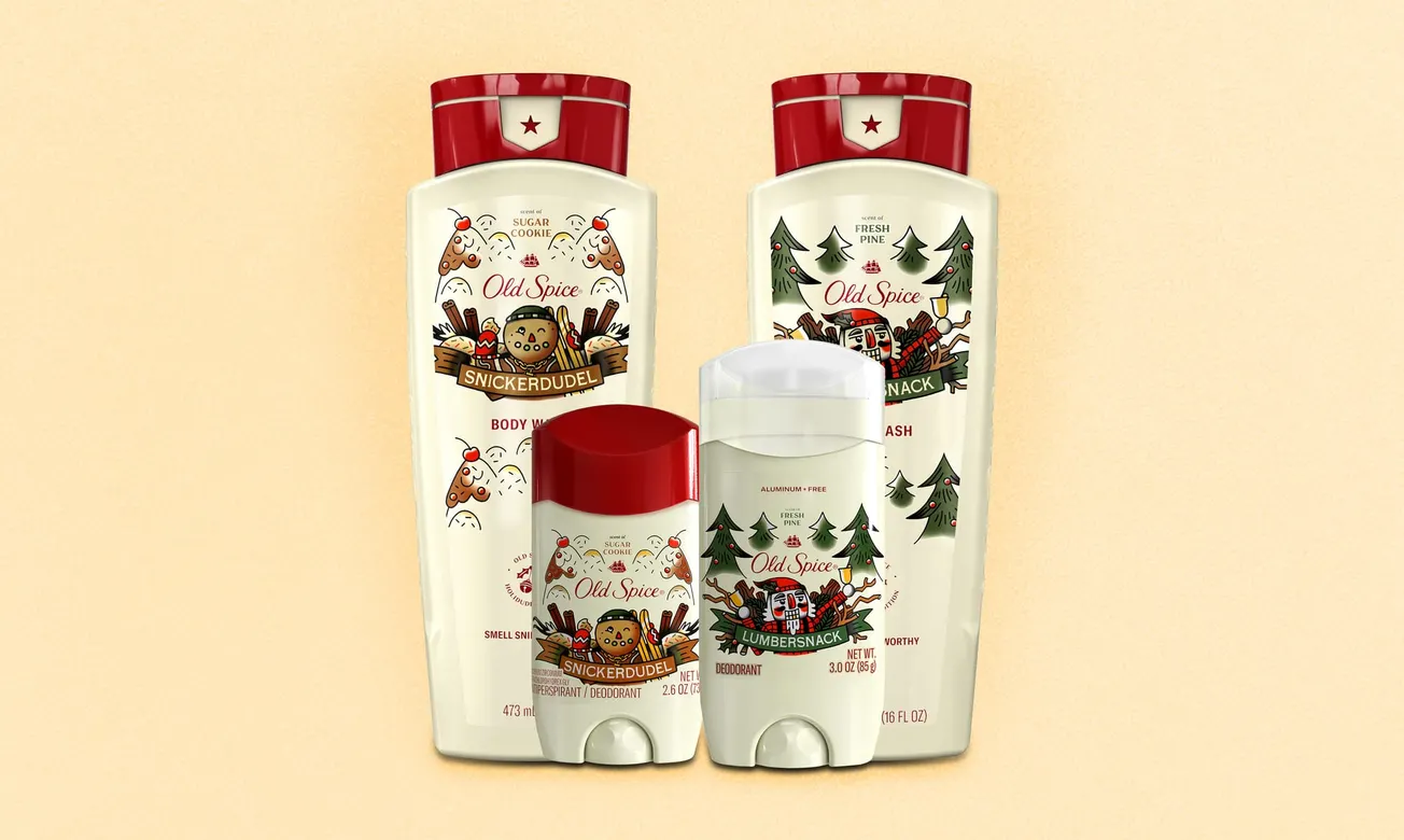 Old Spice unveils Snickerdudel and Lumbersnack holiday scents