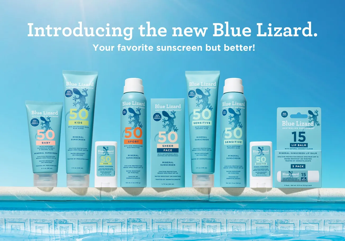 Crown Laboratories announces Blue Lizard Australian Sunscreen rebrand with new formulas and packaging