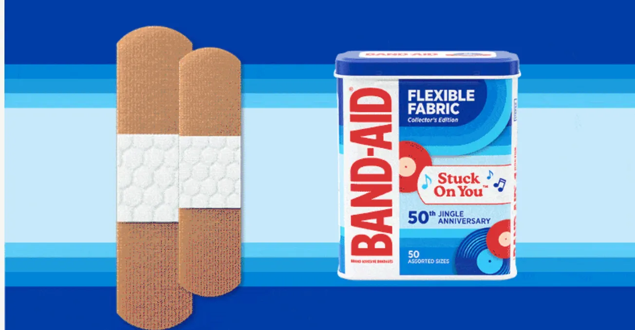 BAND-AID brand celebrates 50th anniversary with retro package