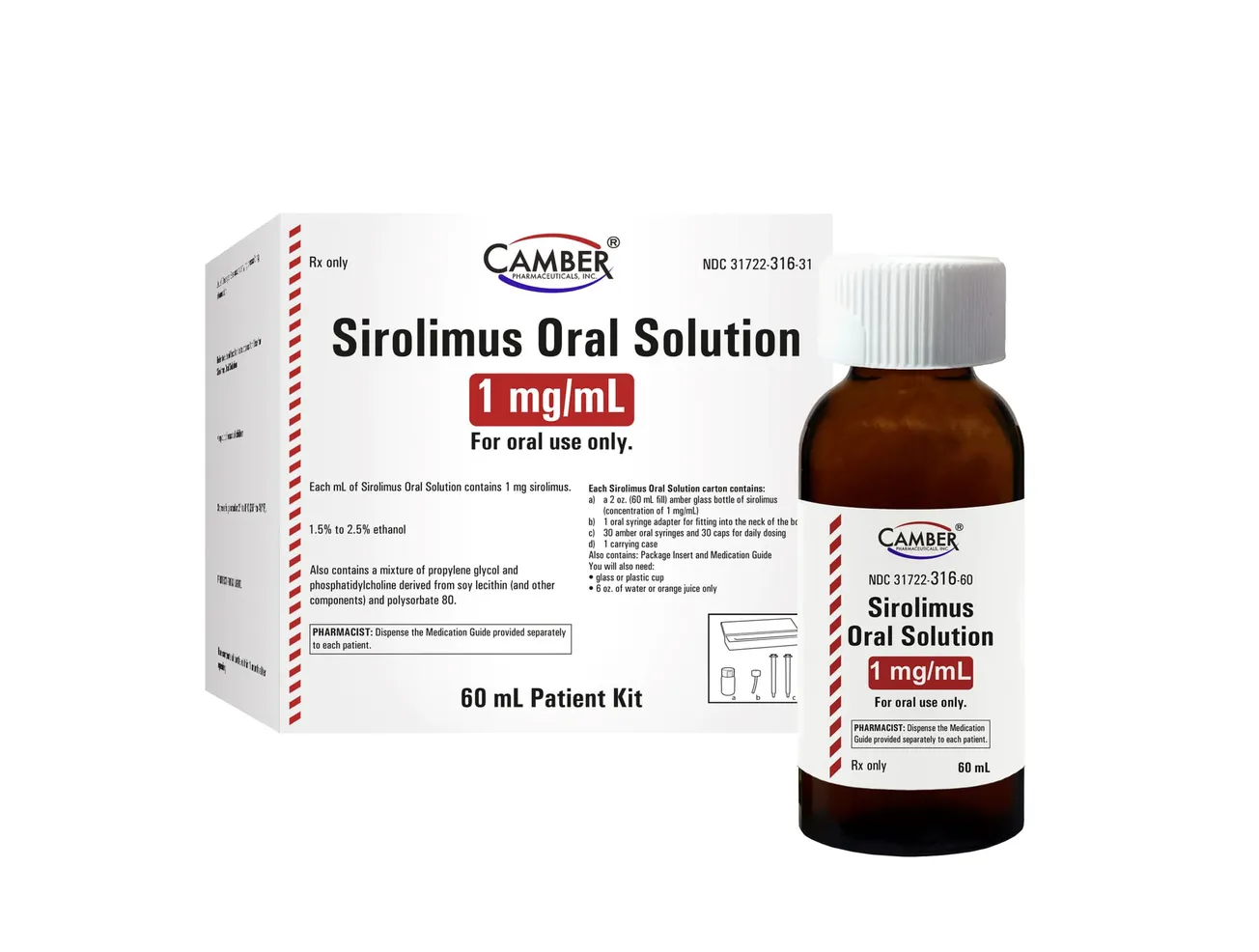 Camber launches sirolimus oral solution