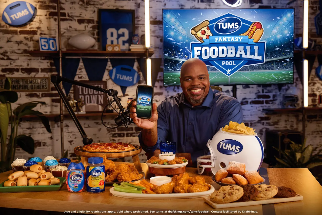 TUMS teams up with DraftKings to launch TUMS Fantasy Foodball Pool