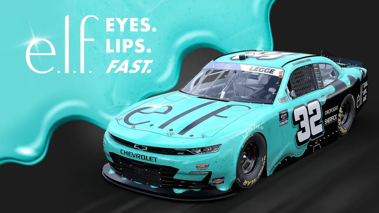 e.l.f. Cosmetics and NASCAR driver Katherine Legge team up