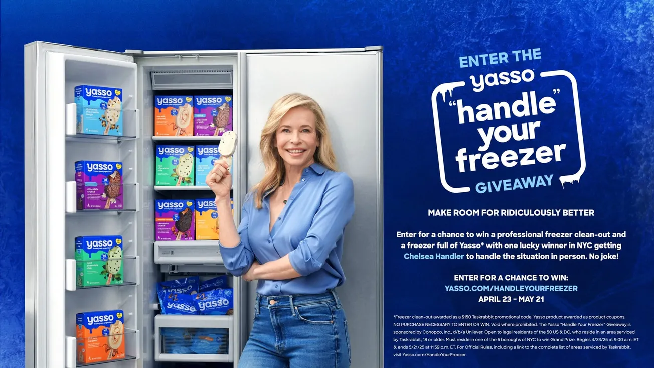 Yasso teams with Chelsea Handler