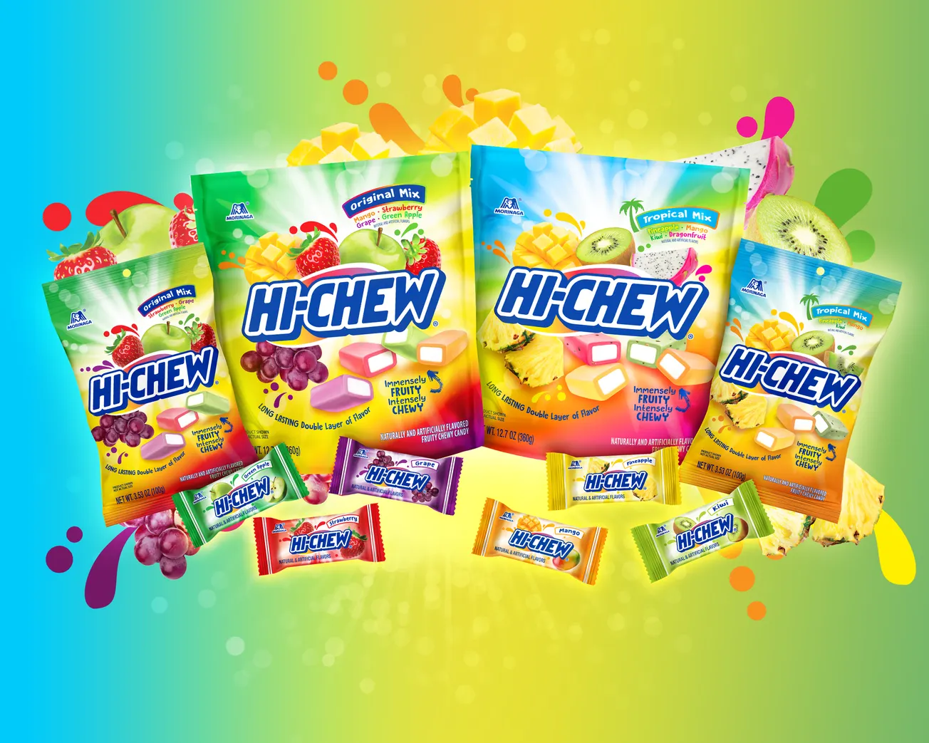 HI-CHEW unveils colorful candy refresh and new look