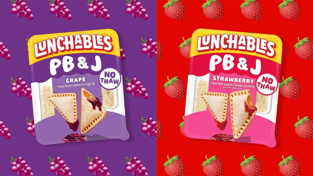 Lunchables transforms lunchtime classic with first-ever dippable, no-thaw crustless PB&J