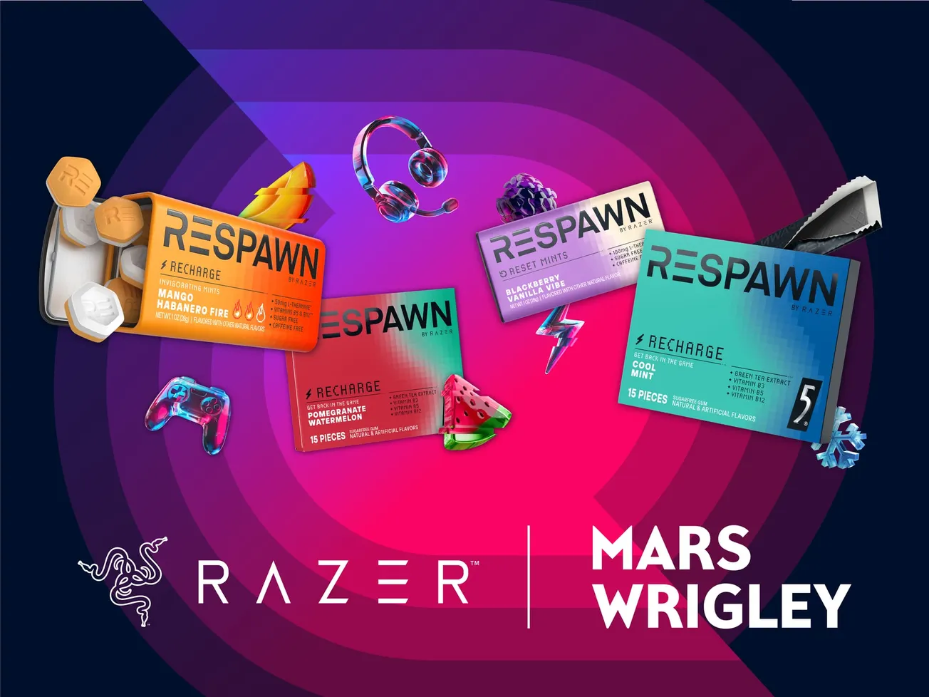 Razer and Mars evolve partnership with snack line for gamers