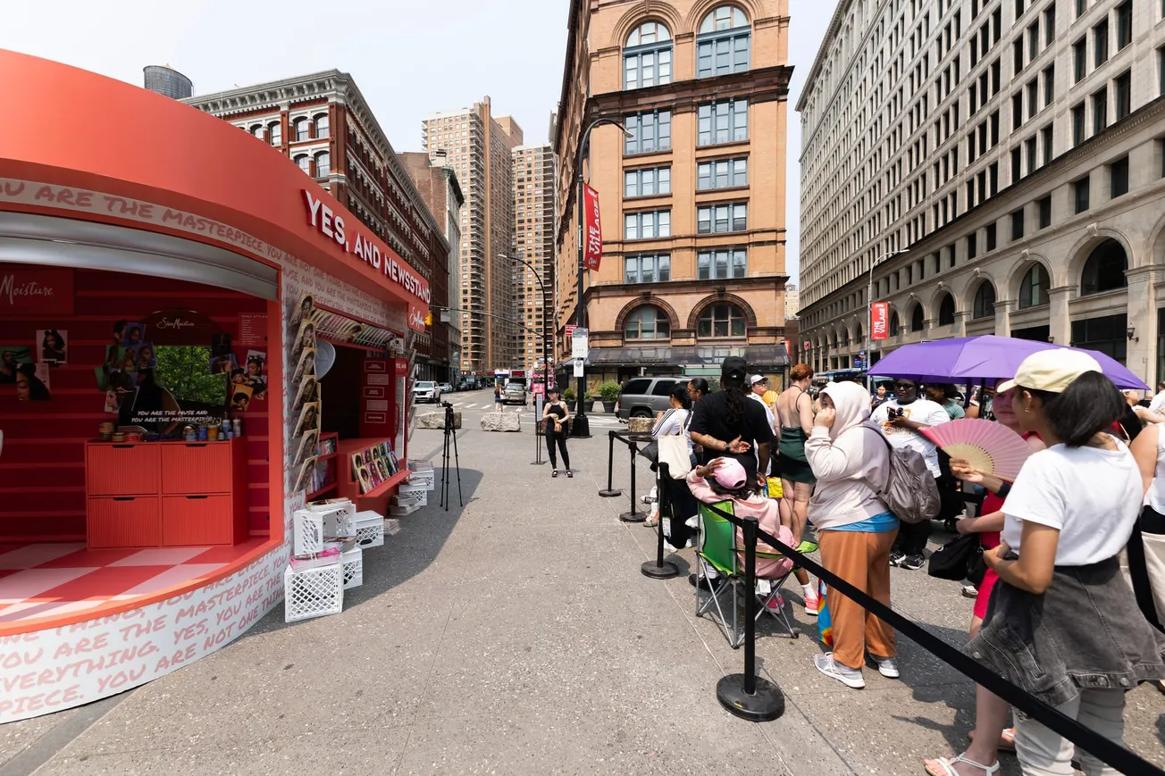 SheaMoisture rolls out Yes, And campaign with NYC Magazine Pop Up stand