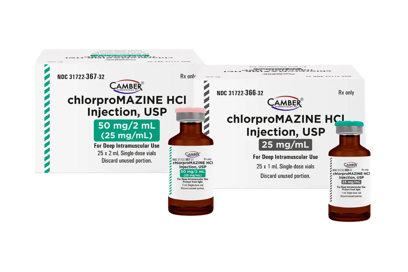 Camber Pharmaceuticals launches Chlorpromazine HCl Injection, USP
