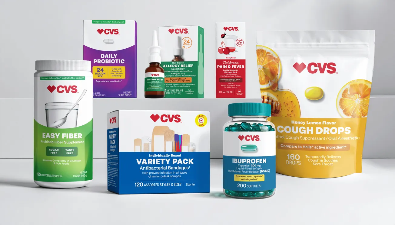 CVS product brand simplifies packaging with refresh