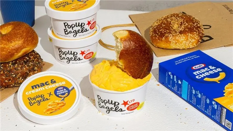 Kraft Mac & Cheese and PopUp Bagels team up to drop a new limited-edition schmear