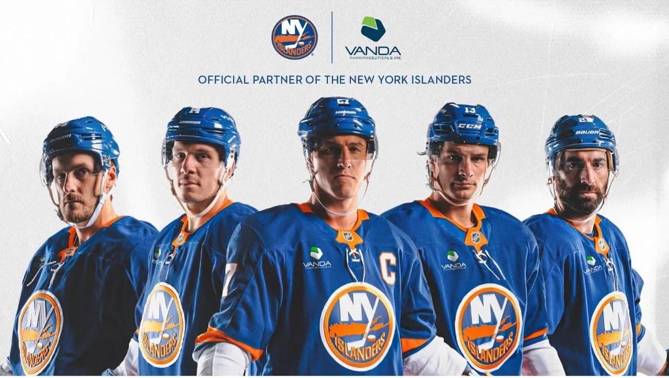Vanda Pharmaceuticals is now the New York Islanders’ new jersey patch partner