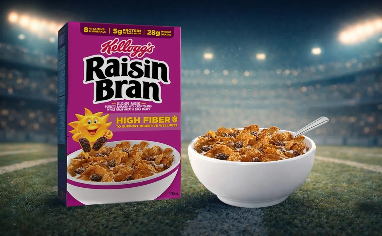 Kellogg's Raisin Bran makes Big Game debut, showcasing the power of fiber