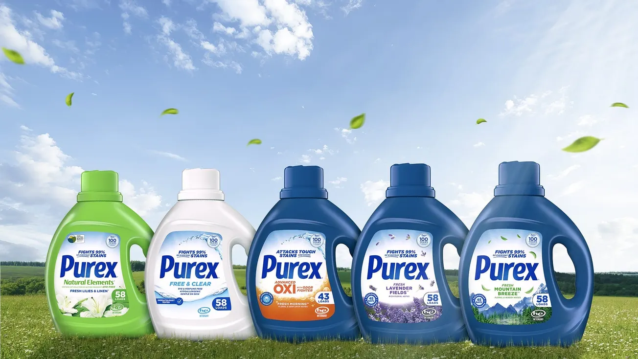 Purex relaunched with new formulas, modern look