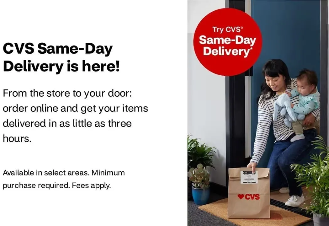 CVS Pharmacy makes cold & cough relief easier with delivery straight to your door