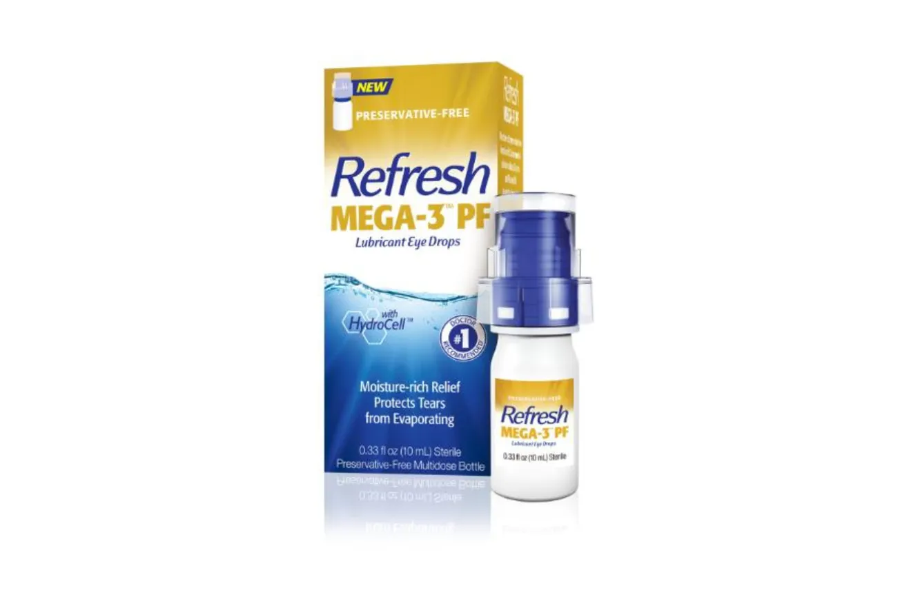 REFRESH OPTIVE MEGA-3 multi-dose preservative-free offers new solution
