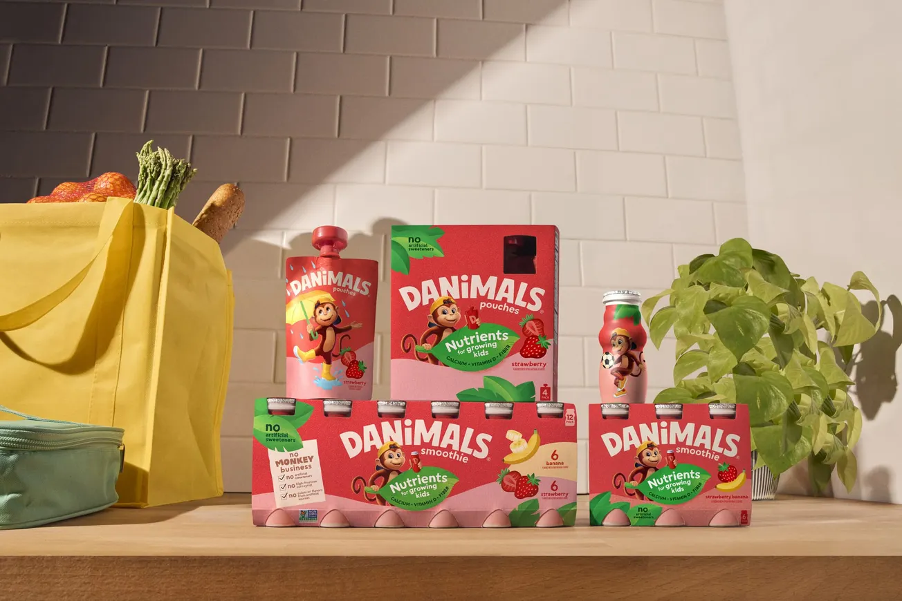 Danimals updates look and recipe